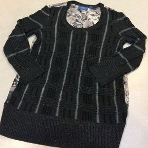 SimplyVera Sparkle Sweater w/ Floral Back